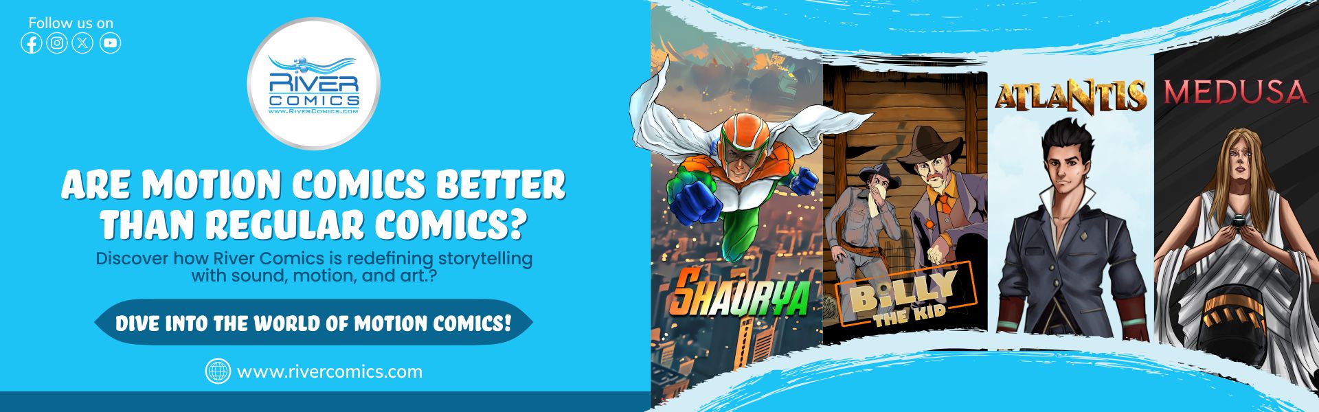 best motion comics for children and adults by river comics